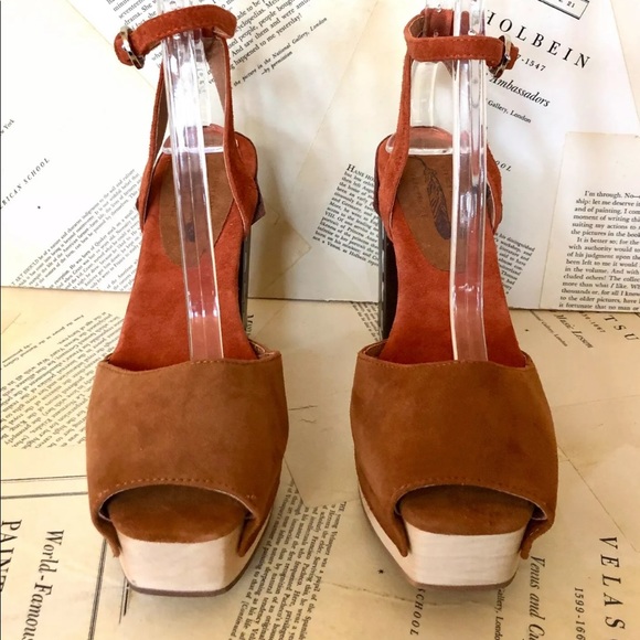 Jeffrey Campbell Sandal Platform Brown Rust - Picture 4 of 8